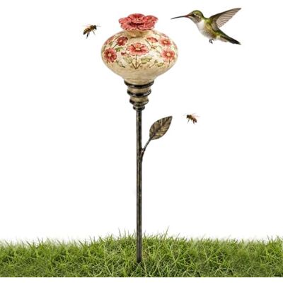 Generic Vogeltränke Gartenstecker Blumen Vogelfutterstelle Gartendeko Futterstelle für Kolibri, Wildvögel und Bienen, nostalgische Blüten-Deko im Landhausstil für Rasen, Terrasse und Balkon Generic Vogeltränke Gartenstecker Blumen Vogelfutterstelle Gartendeko Futterstelle für Kolibri, Wildvögel und Bienen, nostalgische Blüten-Deko im Landhausstil für Rasen, Terrasse und Balkon