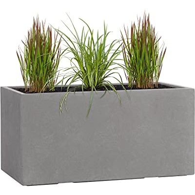 Pflanzwerk ® Pflanzkübel TUB Grau 30x60x30cm XXL – Rechteckig – Großer Fiberglas Blumenkübel für außen und innen Frostbeständig UV-Schutz Markenqualität Pflanzwerk ® Pflanzkübel TUB Grau 30x60x30cm XXL – Rechteckig – Großer Fiberglas Blumenkübel für außen und innen Frostbeständig UV-Schutz Markenqualität