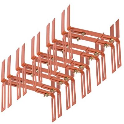 BigDean 10 Blumenkastenhalter terrakotta Standard H-Form Balkonkastenhalter Einfache Befestigung für Pflanzkästen und Blumenkästen, verstellbarer Kastenhalter aus Metall, extrem Robust und langlebig BigDean 10 Blumenkastenhalter terrakotta Standard H-Form Balkonkastenhalter Einfache Befestigung für Pflanzkästen und Blumenkästen, verstellbarer Kastenhalter aus Metall, extrem Robust und langlebig