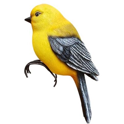 Fieuaah Gealterte Harzvogel Gartenskulptur Gartendekoration, Yellow Simulation Vogel Statue Wohnzimmer Ornamente Hause Künstliche Handwerk Garten Skulptur Hof Dekoration Fieuaah Gealterte Harzvogel Gartenskulptur Gartendekoration, Yellow Simulation Vogel Statue Wohnzimmer Ornamente Hause Künstliche Handwerk Garten Skulptur Hof Dekoration