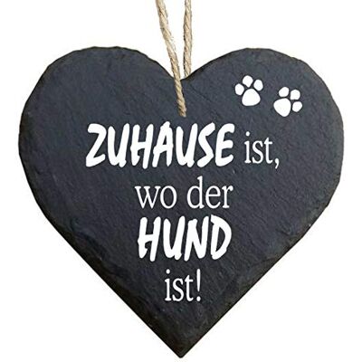 Homeyourself Herz Schieferherz Schiefer Schieferschild 10 x 10 cm Zuhause ist wo der Hund ist schwarz Dekoschild Wandschild Schild Stein Hundeschild Homeyourself Herz Schieferherz Schiefer Schieferschild 10 x 10 cm Zuhause ist wo der Hund ist schwarz Dekoschild Wandschild Schild Stein Hundeschild
