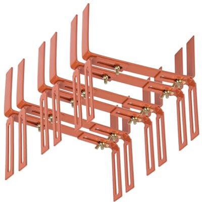 BigDean 6 Blumenkastenhalter terrakotta Standard H-Form Balkonkastenhalter Einfache Befestigung für Pflanzkästen und Blumenkästen, verstellbarer Kastenhalter aus Metall, extrem Robust und langlebig BigDean 6 Blumenkastenhalter terrakotta Standard H-Form Balkonkastenhalter Einfache Befestigung für Pflanzkästen und Blumenkästen, verstellbarer Kastenhalter aus Metall, extrem Robust und langlebig