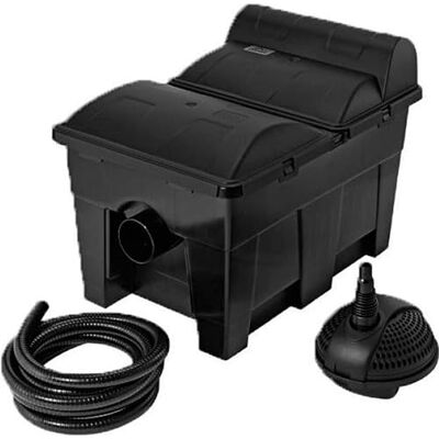 Pontec 42752 MultiClear Set 15000 Teichfilter für Außen Komplettset mit Mehrkammerfilter, Bachlaufpumpe (3500 l/h), UVC-Klärer (7 W), Schwarz – Klares Wasser für Teiche bis 15.000 l Pontec 42752 MultiClear Set 15000 Teichfilter für Außen Komplettset mit Mehrkammerfilter, Bachlaufpumpe (3500 l/h), UVC-Klärer (7 W), Schwarz – Klares Wasser für Teiche bis 15.000 l