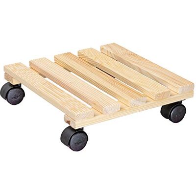 WAGNER Pflanzenroller Country 29 x 29 x 8 cm I Blumenroller für den Innenbereich I Rutschsicheres Rollbrett I Kübelroller aus FSC® Massivholz, Natur I Tragkraft 100 kg I Made in EU 20019401 WAGNER Pflanzenroller Country 29 x 29 x 8 cm I Blumenroller für den Innenbereich I Rutschsicheres Rollbrett I Kübelroller aus FSC® Massivholz, Natur I Tragkraft 100 kg I Made in EU 20019401