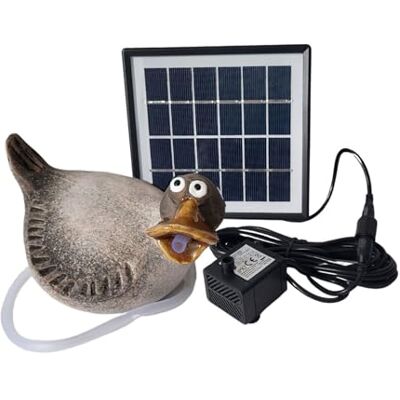 Storm Solar Wasserspeier Ente Keramikfigur für Teiche und Miniteiche 17cm x 12cm Handbemalt, Wetterfest für Gartendeko und Balkon Storm Solar Wasserspeier Ente Keramikfigur für Teiche und Miniteiche 17cm x 12cm Handbemalt, Wetterfest für Gartendeko und Balkon