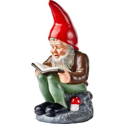 Heissner Original Gartenzwerg Wilhelm, Bücherwurm Heissner Original Gartenzwerg Wilhelm, Bücherwurm