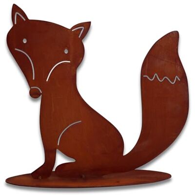 Rostikal Edelrost Gartendeko Fuchs 30 cm Rost Metall Figur für Garten und Indoor Deko Wohnzimmer Rostikal Edelrost Gartendeko Fuchs 30 cm Rost Metall Figur für Garten und Indoor Deko Wohnzimmer