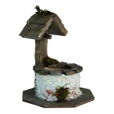 Unbekannt Krippenzubehör, Brunnen rund, Höhe 9cm Unbekannt Krippenzubehör, Brunnen rund, Höhe 9cm