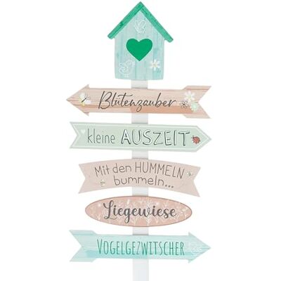 Spetebo Holz Gartenschild H 76 cm BLÜTENZAUBER Deko Wegweiser mit Erdspieß Gartendeko Plankenschild Gartenstecker Richtungsanzeiger Gartenstab Spetebo Holz Gartenschild H 76 cm BLÜTENZAUBER Deko Wegweiser mit Erdspieß Gartendeko Plankenschild Gartenstecker Richtungsanzeiger Gartenstab