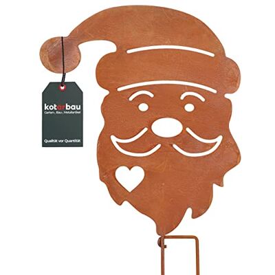 KOTARBAU ® Gartendekoration Rostfiguren 55 cm Weihnachtsmannkopf Weihnachtsdeko Garten Ecorost Gartenstecker Weihnachten Gartenfiguren & Gartenstatuen Roststecker Gartendeko für Draußen Edelrost KOTARBAU ® Gartendekoration Rostfiguren 55 cm Weihnachtsmannkopf Weihnachtsdeko Garten Ecorost Gartenstecker Weihnachten Gartenfiguren & Gartenstatuen Roststecker Gartendeko für Draußen Edelrost