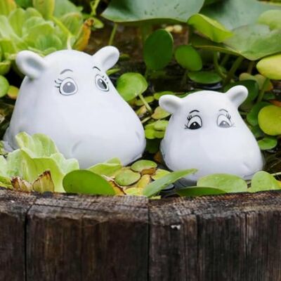 Storm Keramik Hippos schwimmende Deko für Mini-Teiche und Innenbereich naturgetreue Tierfiguren Teichdeko, Gartenfigur Storm Keramik Hippos schwimmende Deko für Mini-Teiche und Innenbereich naturgetreue Tierfiguren Teichdeko, Gartenfigur