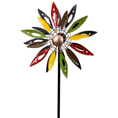levandeo Gartenstecker Metall Windrad H120cm Blume Bunt Gartendeko Windmühle Windspiel Garten Metallstecker Blumenstecker Metallblume levandeo Gartenstecker Metall Windrad H120cm Blume Bunt Gartendeko Windmühle Windspiel Garten Metallstecker Blumenstecker Metallblume