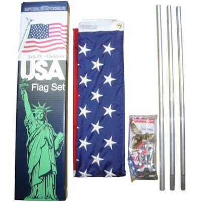 Annin Flagmakers Amerikanische Flagge, Amerikanisch, 3 x 5 ft Annin Flagmakers Amerikanische Flagge, Amerikanisch, 3 x 5 ft