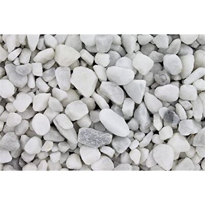 Gartenwelt Riegelsberger 25 kg Carrara Marmor Kies ungewaschen Körnung 7-15 mm Marmorkies weiß schneeweisser Kieselsteine Zierkies Steine Deko Garten Gartenwelt Riegelsberger 25 kg Carrara Marmor Kies ungewaschen Körnung 7-15 mm Marmorkies weiß schneeweisser Kieselsteine Zierkies Steine Deko Garten