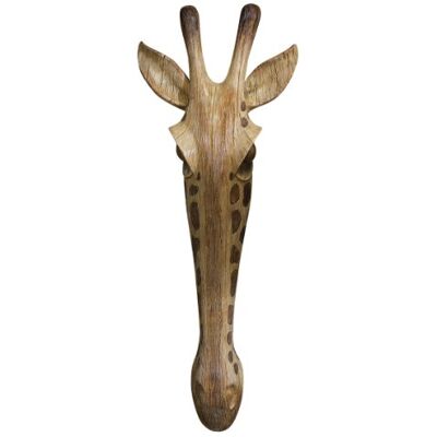 Design Toscano Giraffenmaske der Savanne Wanddekorationsskulptur, 40.75 cm, Vollfarbe Design Toscano Giraffenmaske der Savanne Wanddekorationsskulptur, 40.75 cm, Vollfarbe