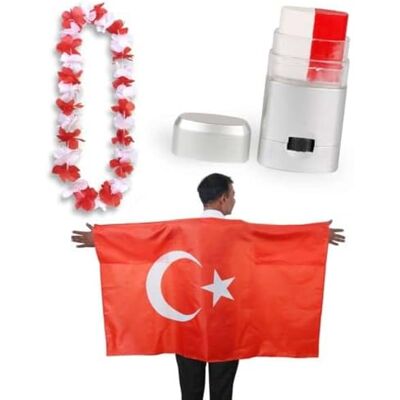 Sonia Originelli Fan-Set Türkei Fan-Set 11 Türkische Fanartikel EM WM Fußball Party Karneval Sonia Originelli Fan-Set Türkei Fan-Set 11 Türkische Fanartikel EM WM Fußball Party Karneval