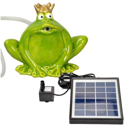 Storm Wasserspeier Solar mit Pumpe Frosch 12cm Keramik für Miniteich Balkon und Terrasse Storm Wasserspeier Solar mit Pumpe Frosch 12cm Keramik für Miniteich Balkon und Terrasse