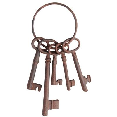 Esschert Design Schlüsselbund, braun, 8.9 x 4.3 x 22.5, DB53 Esschert Design Schlüsselbund, braun, 8.9 x 4.3 x 22.5, DB53