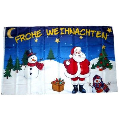 FahnenMax Fahne Frohe Weihnachten Schneemann 60 x 90 cm Flaggen FahnenMax Fahne Frohe Weihnachten Schneemann 60 x 90 cm Flaggen