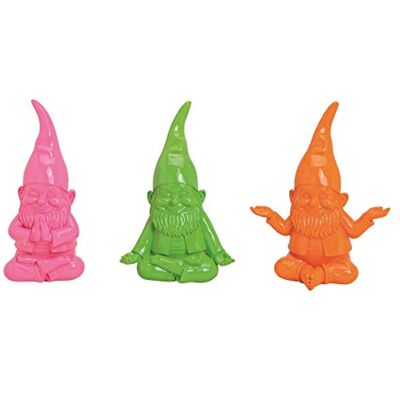 Geschenkestadl Gartenzwerge 3 er Set Bunte Yoga Zwerge 15 x 10 x 19 cm Figuren für Haus und Garten Geschenkestadl Gartenzwerge 3 er Set Bunte Yoga Zwerge 15 x 10 x 19 cm Figuren für Haus und Garten