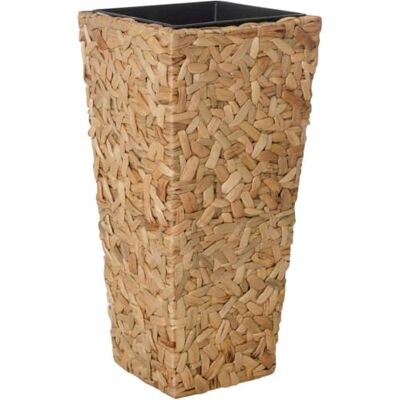 VIVANNO Pflanzkübel Blumenkübel Pflanzgefäß Wasserhyazinthe Natur 80x38x38 Eckiger Pflanzentopf im Wild-Look für Innen, stabiler Pflanzen-Kübel inklusive wasserdichtem Einsatz für einfaches Bepflanzen VIVANNO Pflanzkübel Blumenkübel Pflanzgefäß Wasserhyazinthe Natur 80x38x38 Eckiger Pflanzentopf im Wild-Look für Innen, stabiler Pflanzen-Kübel inklusive wasserdichtem Einsatz für einfaches Bepflanzen