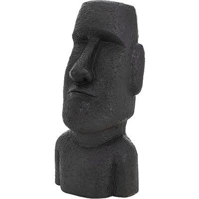 ECD Germany Moai Figur Rapa NUI Kopf 53,5 cm hoch Anthrazit aus wetterfestem Kunstharz Polyresin, Osterinsel Statue als Dekoration für Haus & Garten, Gartenfigur Dekofigur, Skulptur für Innen & Außen ECD Germany Moai Figur Rapa NUI Kopf 53,5 cm hoch Anthrazit aus wetterfestem Kunstharz Polyresin, Osterinsel Statue als Dekoration für Haus & Garten, Gartenfigur Dekofigur, Skulptur für Innen & Außen