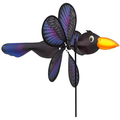 HQ Design Windspiration Spin Critter, UV-beständige und wetterfeste Windspiel Deko für Garten, Terrasse und Balkon Windrad inkl. Standstab (Raven) HQ Design Windspiration Spin Critter, UV-beständige und wetterfeste Windspiel Deko für Garten, Terrasse und Balkon Windrad inkl. Standstab (Raven)