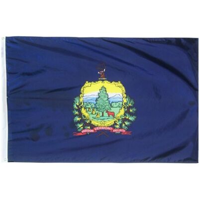 Annin Flagmakers Vermont Staat Yard Flagge USA hergestellt nach Offiziellen Staats-Design-Spezifikationen, (Modell 145460) Annin Flagmakers Vermont Staat Yard Flagge USA hergestellt nach Offiziellen Staats-Design-Spezifikationen, (Modell 145460)