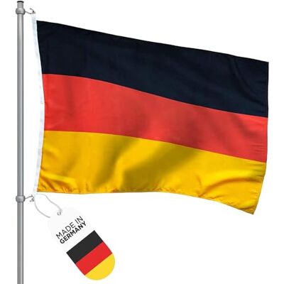 FBS Premium Flagge Wetterfeste Deutschland Fahne 90x60cm Strapazierfähige Fahnen aus aller Welt Spun-Polyester 155g/m Schiffsflaggentuch FBS Premium Flagge Wetterfeste Deutschland Fahne 90x60cm Strapazierfähige Fahnen aus aller Welt Spun-Polyester 155g/m Schiffsflaggentuch