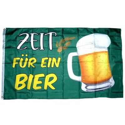 FahnenMax Fahne/Flagge Zeit für ein Bier 90 x 150 cm FahnenMax Fahne/Flagge Zeit für ein Bier 90 x 150 cm