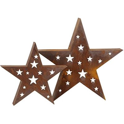 Posiwio große dekorative stimmungsvolle Weihnachts-Deko Gartendeko Stern Silhouette Stern Metall rostig 2 mögliche Größen (Metall, groß ca. 55 x 9 x 51 cm hoch) Posiwio große dekorative stimmungsvolle Weihnachts-Deko Gartendeko Stern Silhouette Stern Metall rostig 2 mögliche Größen (Metall, groß ca. 55 x 9 x 51 cm hoch)