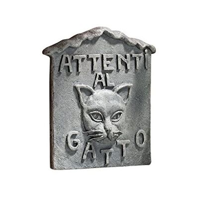 Design Toscano Hüte Dich vor der Katze, Italienische Wandskulptur: Attenti al Gatto Design Toscano Hüte Dich vor der Katze, Italienische Wandskulptur: Attenti al Gatto