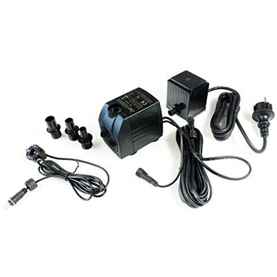 Arnusa Springbrunnenpumpe mit 1x LED Spot Teichpumpe Wasserpumpe Bachlaufpumpe (1500 L/H, Warm-Weiß) Arnusa Springbrunnenpumpe mit 1x LED Spot Teichpumpe Wasserpumpe Bachlaufpumpe (1500 L/H, Warm-Weiß)