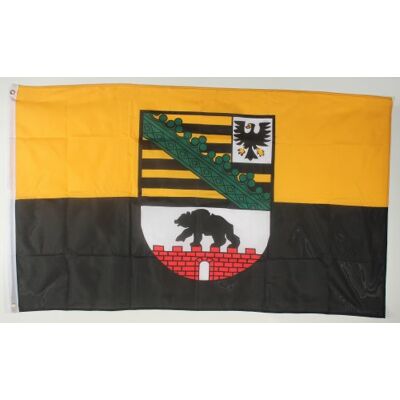 Buddel-Bini Versand Flagge Fahne Sachsen Anhalt 90x60 cm wetterfest und lichtecht für innen und aussen Buddel-Bini Versand Flagge Fahne Sachsen Anhalt 90x60 cm wetterfest und lichtecht für innen und aussen