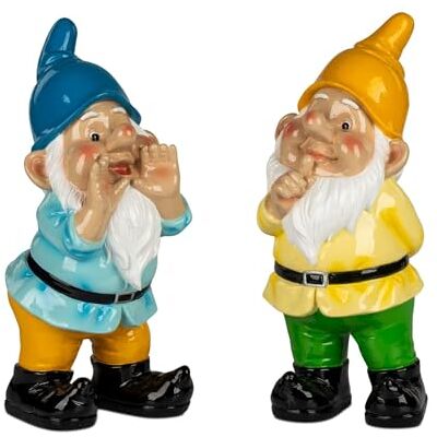 formano 2er Set Gartenzwerg Gartendeko Figuren handbemalt Kunststein 34 cm groß glänzende Oberfläche lustige Gartenfiguren für Garten Terrasse Balkon dekorative Zwerge Outdoor Deko formano 2er Set Gartenzwerg Gartendeko Figuren handbemalt Kunststein 34 cm groß glänzende Oberfläche lustige Gartenfiguren für Garten Terrasse Balkon dekorative Zwerge Outdoor Deko