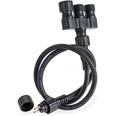 CLGarden 3 Wege Verteiler IP44 3er Mehrfachstecker für Niedervolt Stecksysteme 12V AC LED Gartenstrahler Springbrunnen Pumpen Beleuchtungen System CLGarden 3 Wege Verteiler IP44 3er Mehrfachstecker für Niedervolt Stecksysteme 12V AC LED Gartenstrahler Springbrunnen Pumpen Beleuchtungen System