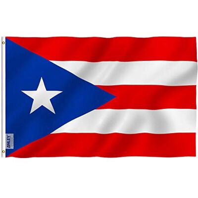 Anley Fly Breeze 3x5 Fuß Puerto Rico Flagge Lebendige Farbe und UV-beständig Canvas Header und doppelt genäht Puerto Rican National Flags Polyester mit Messingösen 3 X 5 Ft Anley Fly Breeze 3x5 Fuß Puerto Rico Flagge Lebendige Farbe und UV-beständig Canvas Header und doppelt genäht Puerto Rican National Flags Polyester mit Messingösen 3 X 5 Ft
