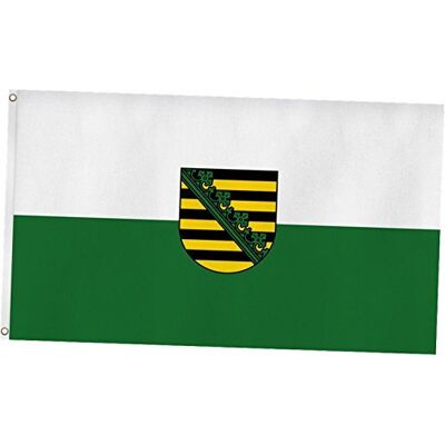normani TOP QUALITÄT !! Fahne Flagge, Grösse: ca. 90x150 cm, Ordentliche Stoffqualität Stoffgewicht ca. 110 gr/m2 Farbe Sachsen normani TOP QUALITÄT !! Fahne Flagge, Grösse: ca. 90x150 cm, Ordentliche Stoffqualität Stoffgewicht ca. 110 gr/m2 Farbe Sachsen