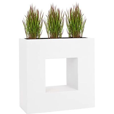Pflanzwerk ® Pflanzkübel Fiberglas Weiss Vista 66x66x28cm *Frostbeständige Blumenkübel* *Deutsche Premiumqualität* *Lotus-Effekt Imprägnierung* Pflanzwerk ® Pflanzkübel Fiberglas Weiss Vista 66x66x28cm *Frostbeständige Blumenkübel* *Deutsche Premiumqualität* *Lotus-Effekt Imprägnierung*
