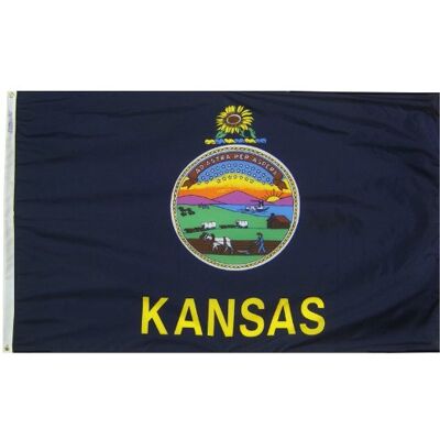 Annin Flagmakers Bundesstaat Kansas Flagge 3x5' Nicht zutreffend Annin Flagmakers Bundesstaat Kansas Flagge 3x5' Nicht zutreffend