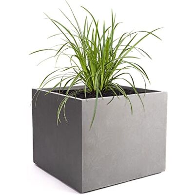Pflanzwerk ® Pflanzkübel Fiberglas XXL Cube Grau 53x65x65cm *Frostbeständiger Pflanzkübel* *UV-Schutz* *Qualitätsware* Pflanzwerk ® Pflanzkübel Fiberglas XXL Cube Grau 53x65x65cm *Frostbeständiger Pflanzkübel* *UV-Schutz* *Qualitätsware*