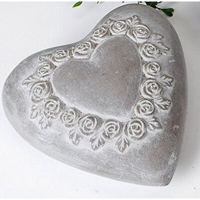 formano Deko Herz Klassik Garten Gartendeko Gartenherz antik rustikal, 16 cm formano Deko Herz Klassik Garten Gartendeko Gartenherz antik rustikal, 16 cm