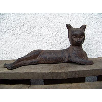 Unbekannt Gartenfigur Katze liegend Unbekannt Gartenfigur Katze liegend