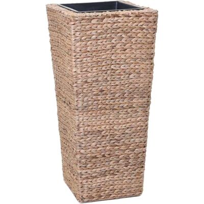 VIVANNO Pflanzkübel Blumenkübel Asia Wasserhyazinthe Natur 80x38x38 cm Stilvoller Pflanzentopf aus Naturmaterial mit Kunststoffeinsatz, ideal als Pflanzgefäß für Palmen oder Farne im Innenbereich VIVANNO Pflanzkübel Blumenkübel Asia Wasserhyazinthe Natur 80x38x38 cm Stilvoller Pflanzentopf aus Naturmaterial mit Kunststoffeinsatz, ideal als Pflanzgefäß für Palmen oder Farne im Innenbereich