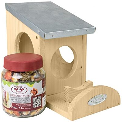 Esschert Design Esschert Eichhörnchen Futterhaus inkl. Futter Esschert Design Esschert Eichhörnchen Futterhaus inkl. Futter