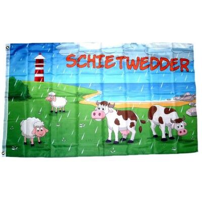 FahnenMax Fahne/Flagge Schietwedder Küste Leuchtturm 90 x 150 cm FahnenMax Fahne/Flagge Schietwedder Küste Leuchtturm 90 x 150 cm