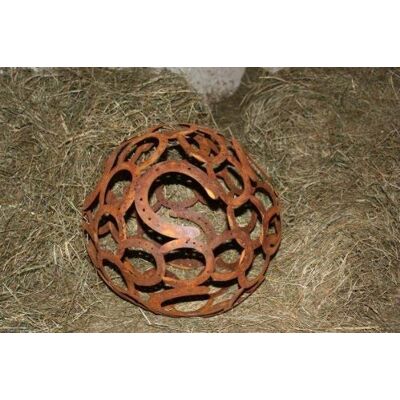 Rostikal Rostige Hufeisen Deko Kugel, Edelrost Metal,l Gartendekoration, Gartenkugel Rost Rostikal Rostige Hufeisen Deko Kugel, Edelrost Metal,l Gartendekoration, Gartenkugel Rost