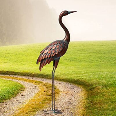 chisheen Kranichstatuen und Skulpturen für den Außenbereich, Metall, Hofkunststatue für Gartendekoration, große Größe chisheen Kranichstatuen und Skulpturen für den Außenbereich, Metall, Hofkunststatue für Gartendekoration, große Größe