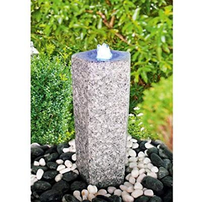 Heissner Interline Garten/Terrassen Brunnen Granit Set "Quintus LED", weiß Heissner Interline Garten/Terrassen Brunnen Granit Set "Quintus LED", weiß
