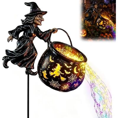 eroidn Leuchtender Halloween-Hexenkessel mit Hexe, Halloween Hexenkessel Gartendeko mit Bunten Lichtern, Magische Halloween-Dekoration für Garten, Rasen und Wege (1PCS) eroidn Leuchtender Halloween-Hexenkessel mit Hexe, Halloween Hexenkessel Gartendeko mit Bunten Lichtern, Magische Halloween-Dekoration für Garten, Rasen und Wege (1PCS)